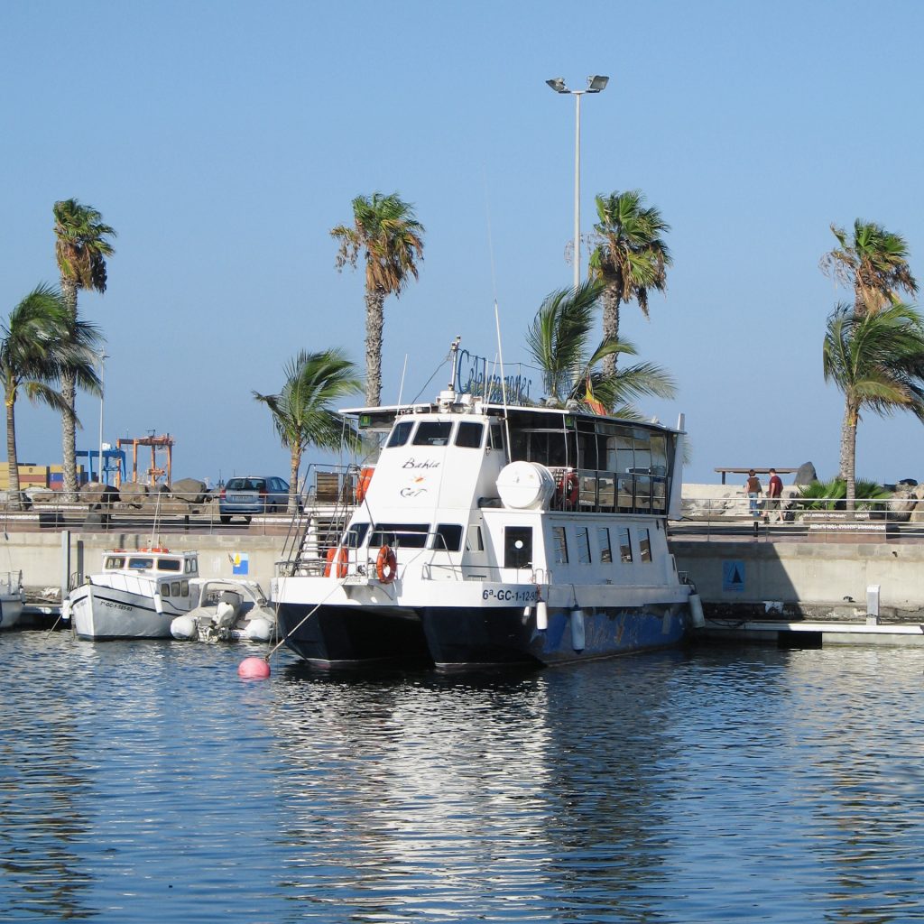 Excursion boat in Gran Canaria